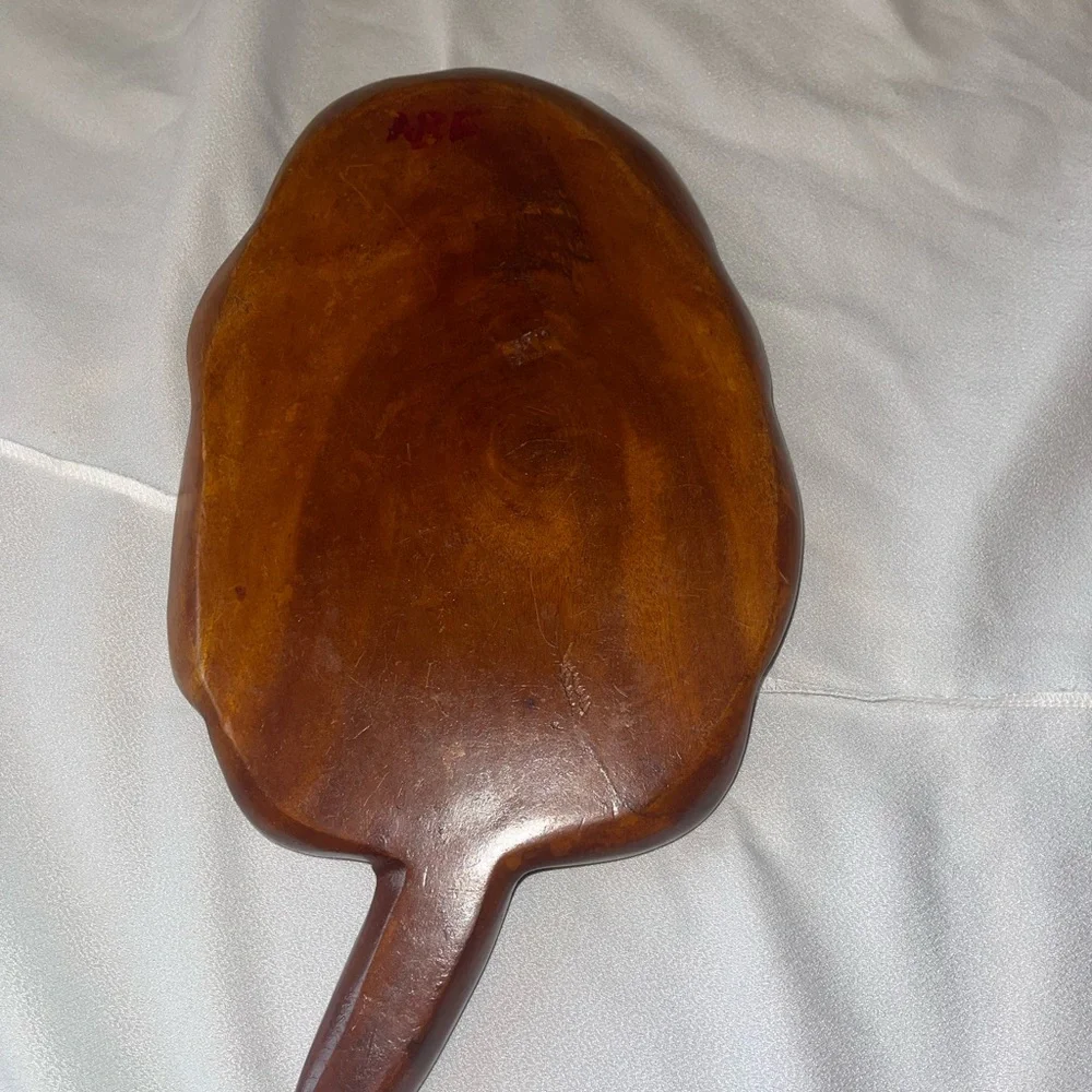 Wooden Leaf-Shaped Serving Platter MCM